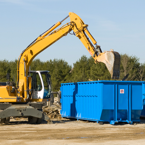 are there any restrictions on where a residential dumpster can be placed in Friedheim MO